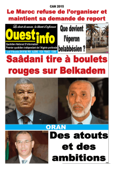 Lundi 10 Novembre 2014 - Ouest-info