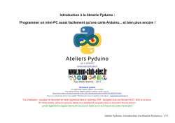 Ateliers Pyduino