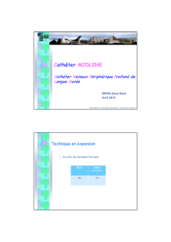 Cath&eacute;ter MIDLINE - CClin Sud-Est