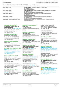 Manifestation par ligue