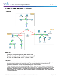 Packet Tracer : explorer un r&eacute;seau