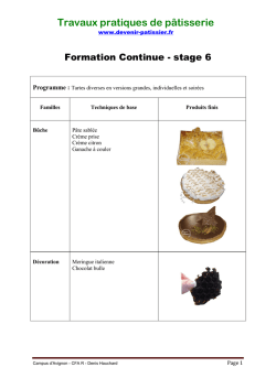 Travaux pratiques de p&acirc;tisserie - Denis Hauchard