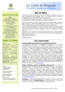 La lettre de Porspoder