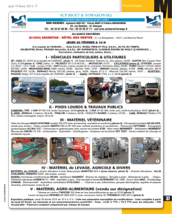 Jeudi 26 f&eacute;vrier, 14h00 V&Eacute;HICULES, T.P. MAT&Eacute;RIEL V&Eacute;T&Eacute;RINAIRE