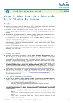 Afrique du Milieu: Impact de la Faiblesse des Recettes