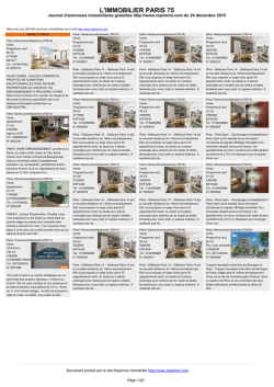 Journal immobilier 75
