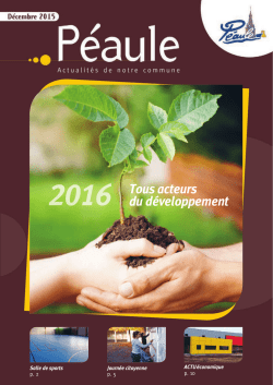 Bulletin municipal de d&eacute;cembre 2015