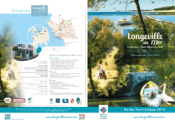 Télécharger la brochure 2016 - Office du tourisme de Longeville