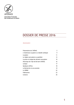 DOSSIER DE PRESSE 2016