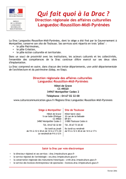 Drac LRMP - F&eacute;v. 2016 - Minist&egrave;re de la Culture et de la