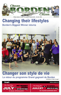 Changing their lifestyles Changer son style de vie