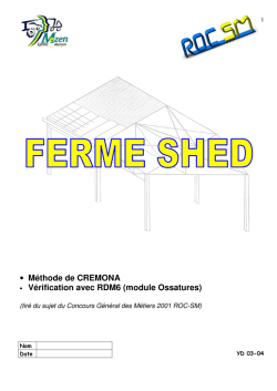 M&eacute;thode de CREMONA &bull; V&eacute;rification avec RDM6 (module Ossatures)