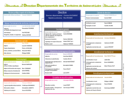 organigramme de la DDT 71 actualisé en octobre 2014