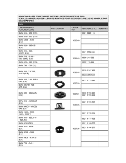 mounting parts for exhaust systems : befistigungsteile fur