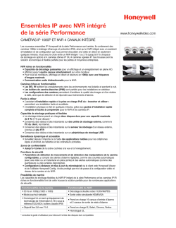 Embedded NVR Launch - Honeywell Video Systems