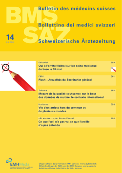 FMH - Bulletin des m&eacute;decins suisses