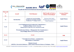 Programme du colloque