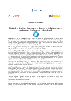 2014 09 22 - CP Ardian_Bpifrance_Neotys