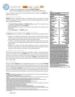 HealthPak&trade; - USANA Supplements