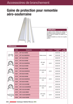 Gaine de protection pour remont&eacute;e a&eacute;ro-souterraine