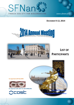 LIST OF PARTICIPANTS