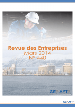 Mars 2014 n°440 - GEP-AFTP