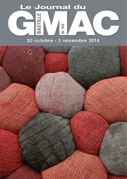 Journal - Jo&euml;l Garcia organisation