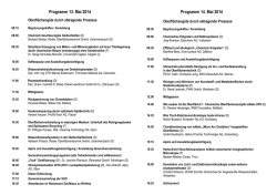 Programm 13. Mai 2014 Programm 14. Mai 2014 - SGO-SST