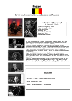 Belgique - Festival culturel international de musique symphonique