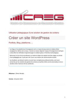 Créer un site WordPress