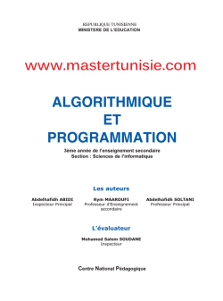 Algorithme et Programmation