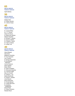 view list of all the names on the Quarter Century Plus