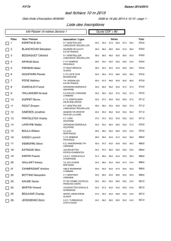 Qualification Pistolet 10 m S1