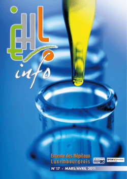 EHL Info n°17 Mars/Avril 2011 - FHLUX.LU – Fédération des