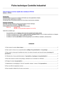 Mise en service rapide d`un variateur ATV312