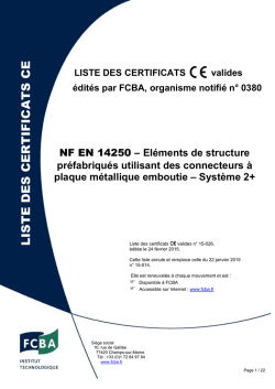 LISTE DES TITULAIRES CTB-STRUCTURE