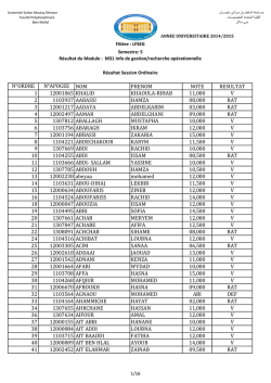 n°ordre n°apogee nom prenom note resultat 1 12001065 khalid