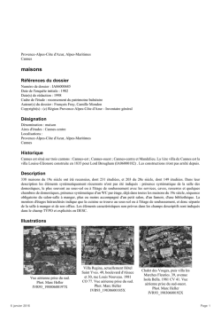 maisons - Inventaire du patrimoine de la région Paca