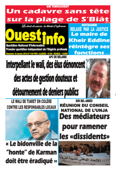 Dimanche 10 Janvier 2016 - Ouest-Info