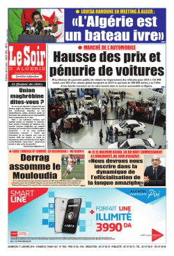PAGE GABARIT - Le Soir d`Alg&eacute;rie