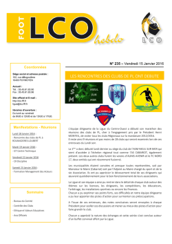 Hebdo Ligue N&deg;235