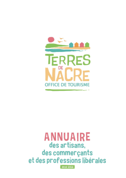 Annuaire artisans, commercants, professions lib&eacute;rales Terres de