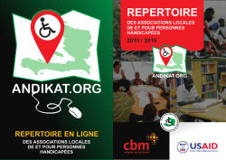 a repertoire des associations locales de et pour
