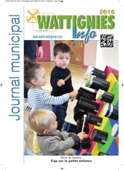 Wattignies-Info n°1 / 2016 (pdf