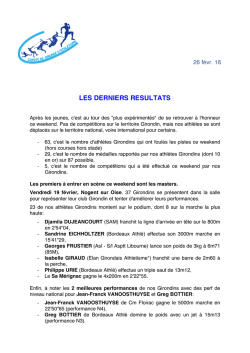fil info athletisme 33 - Comité de Gironde d`Athlétisme