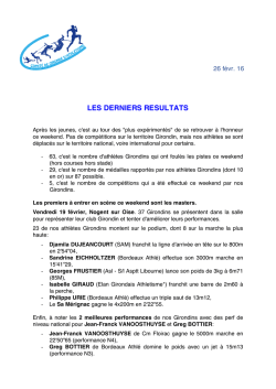 fil info athletisme 33 - Comit&eacute; de Gironde d`Athl&eacute;tisme