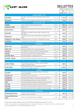 Liste de prix PDF