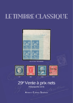 LE TIMBRE CLASSIQUE