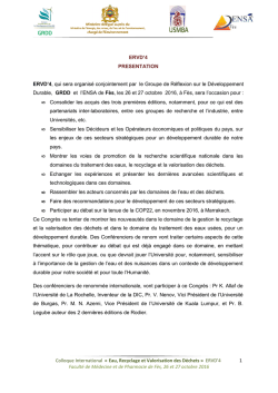 Présentation de ERVD`4
