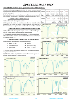 Spectroscopie IR et RMN - Prof-TC